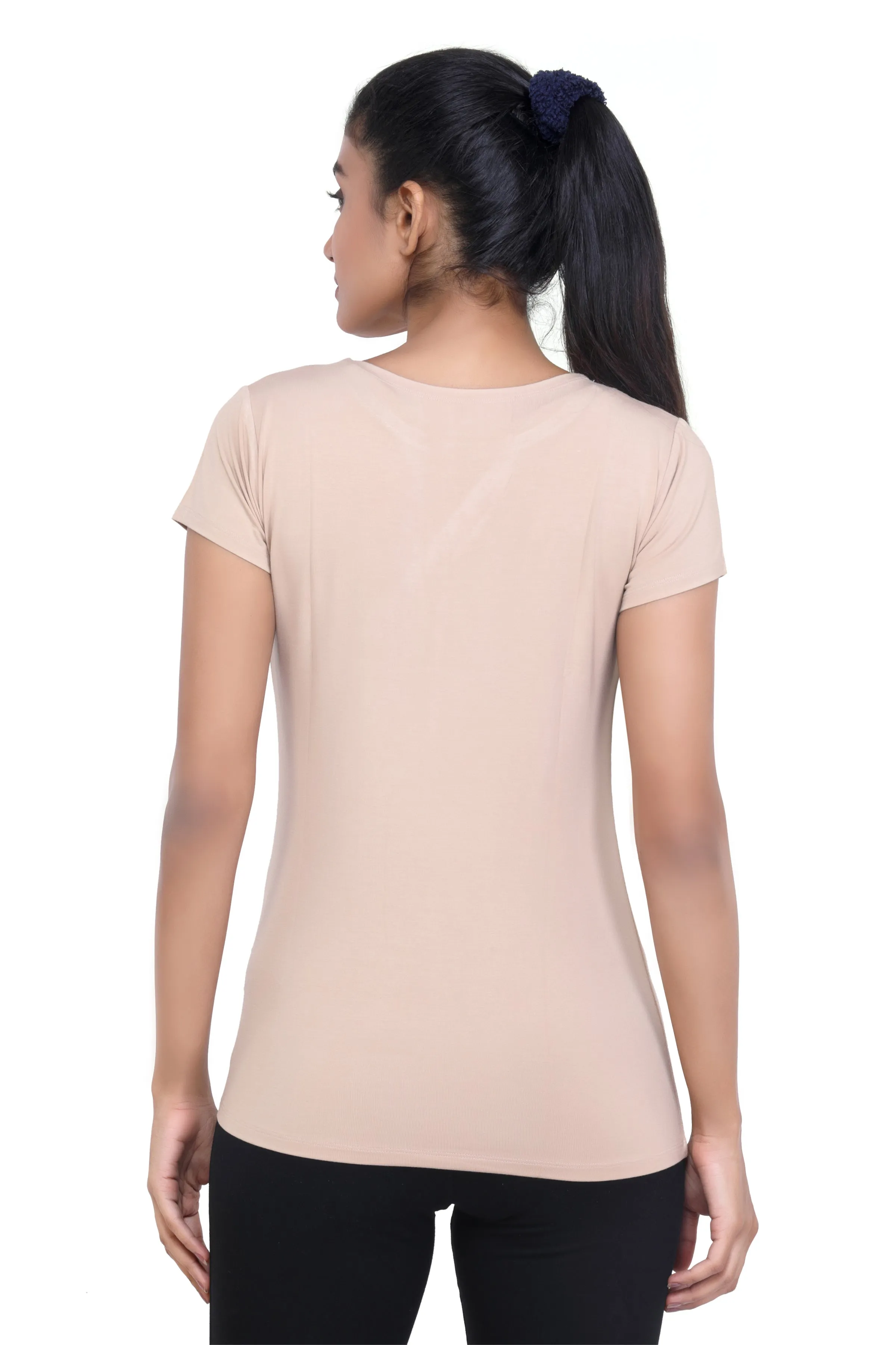 WOMEN'S SOLID ULTRA SOFT STANDARD FIT T-SHIRT