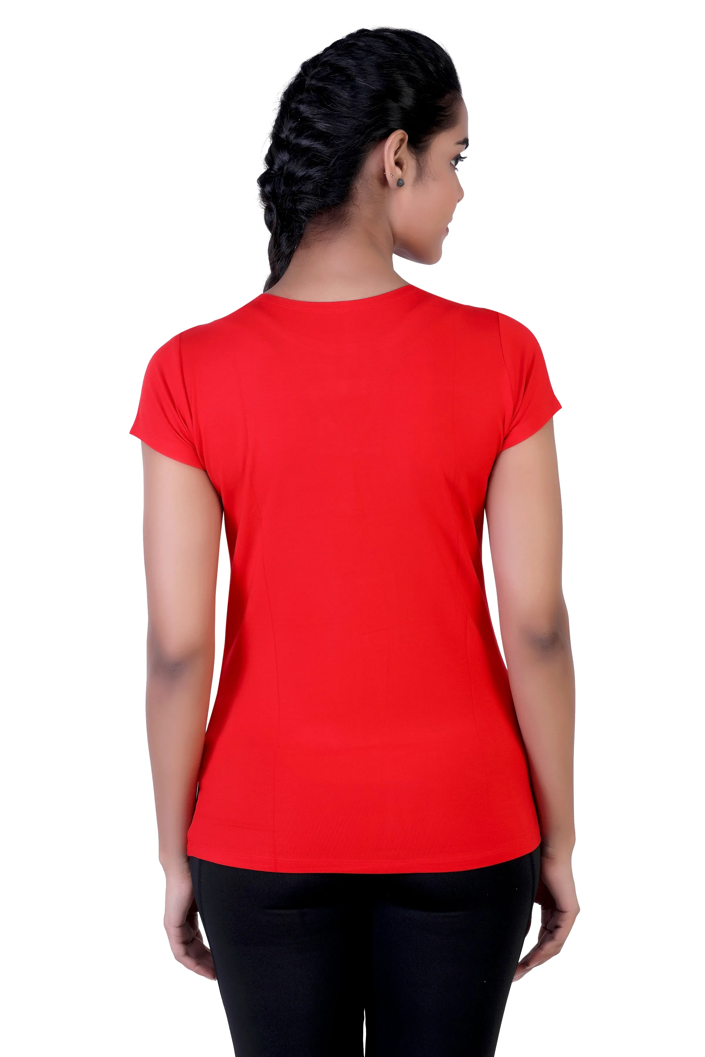 WOMEN'S SOLID ULTRA SOFT STANDARD FIT T-SHIRT