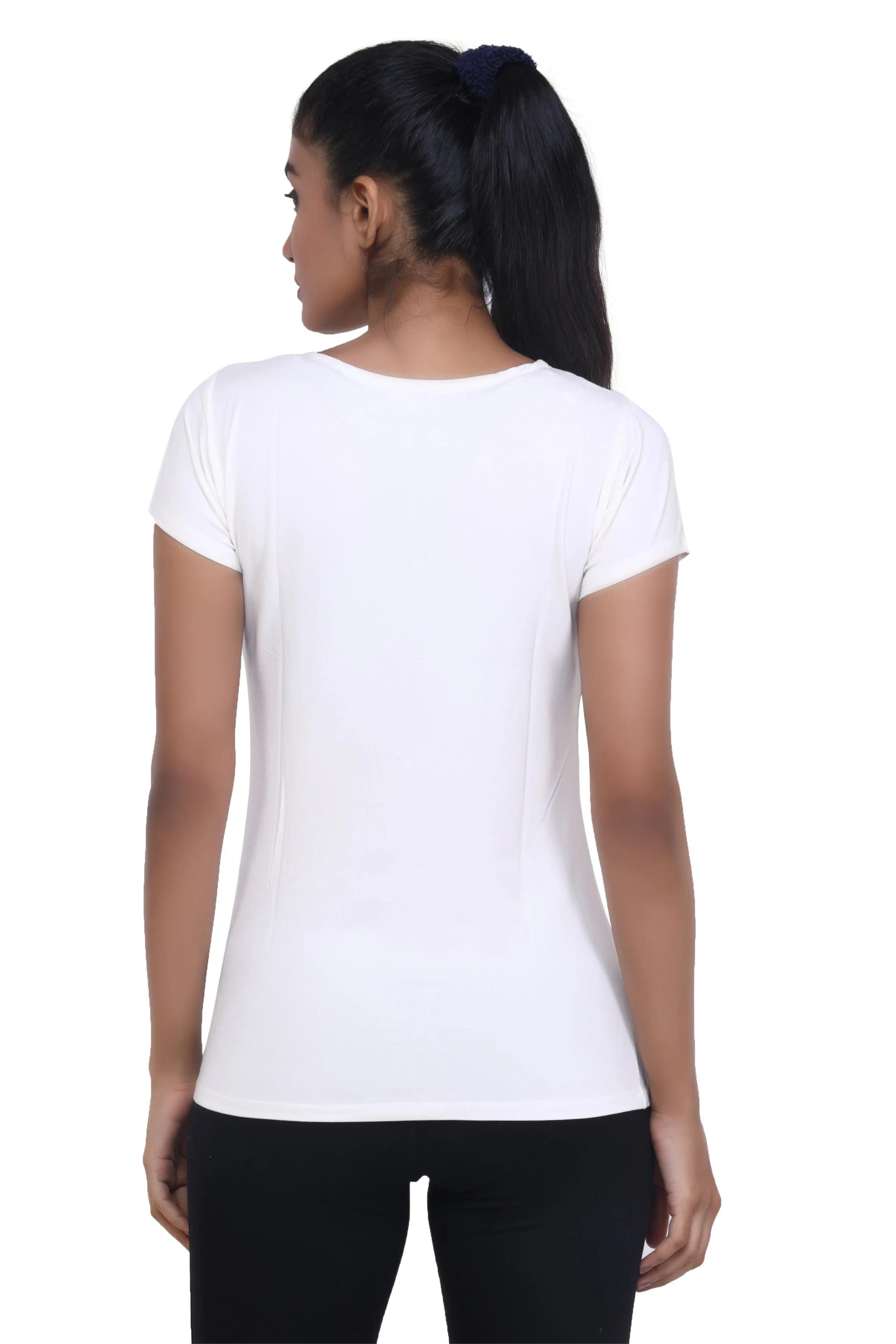 WOMEN'S SOLID ULTRA SOFT STANDARD FIT T-SHIRT