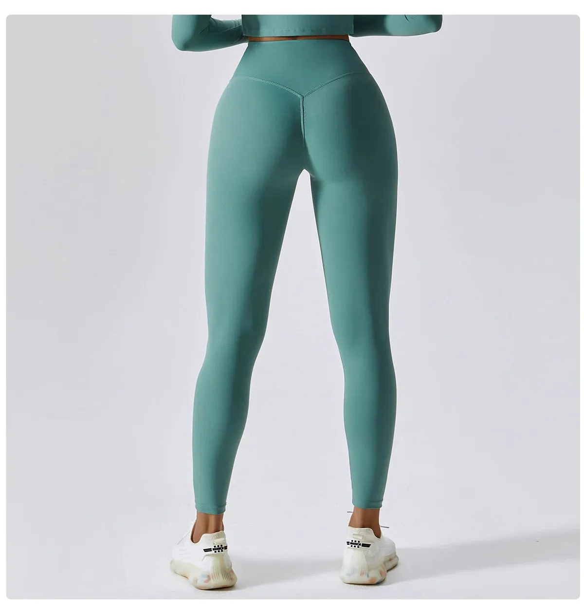 Xena-Seamless High-Waist Workout Leggings, Tummy control
