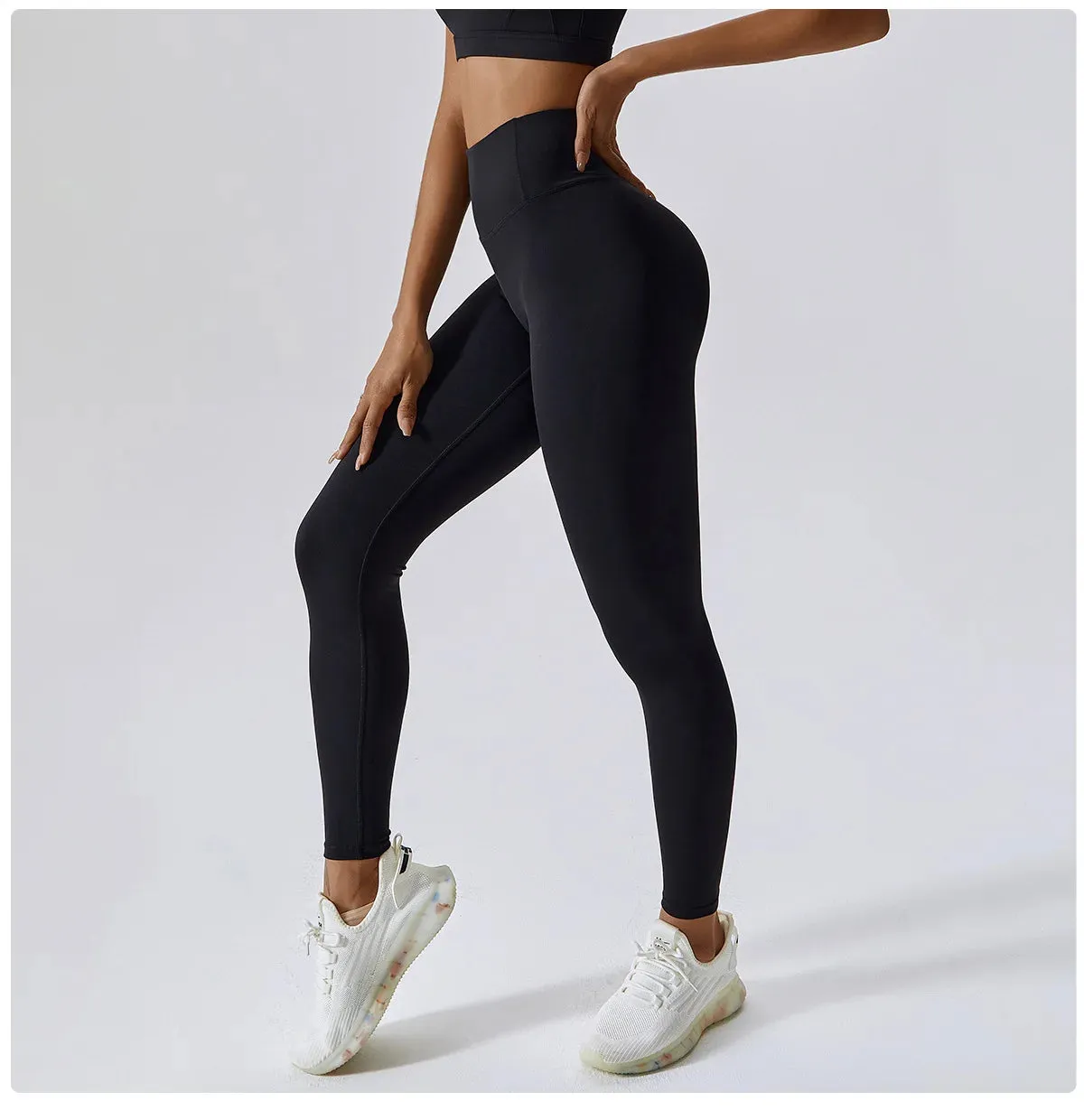 Xena-Seamless High-Waist Workout Leggings, Tummy control