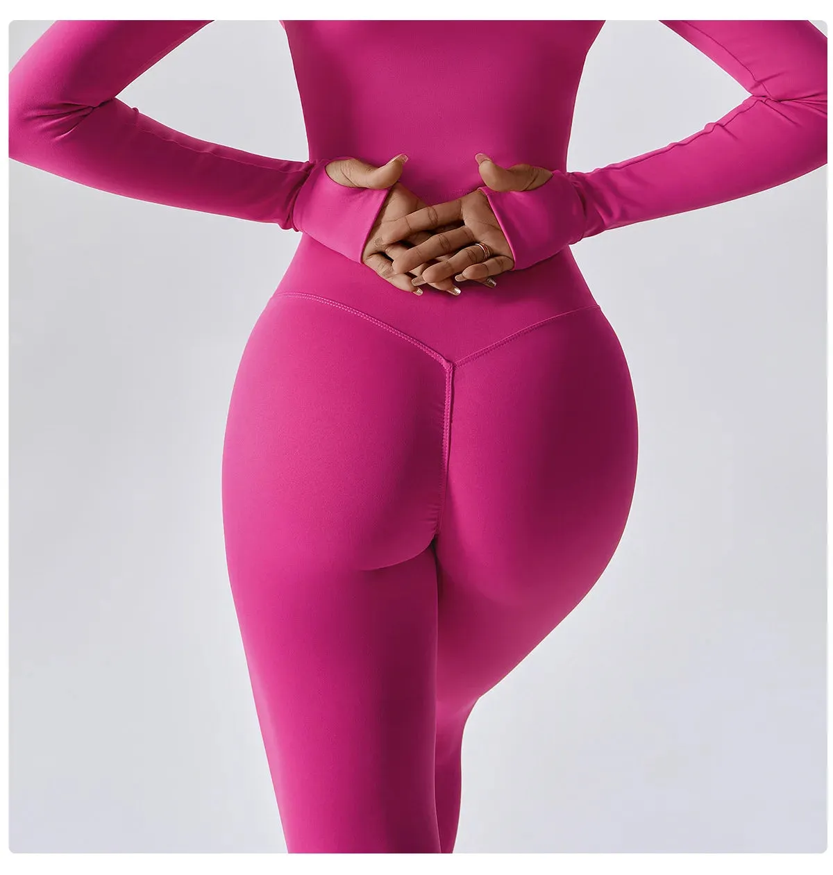 Xena-Seamless High-Waist Workout Leggings, Tummy control