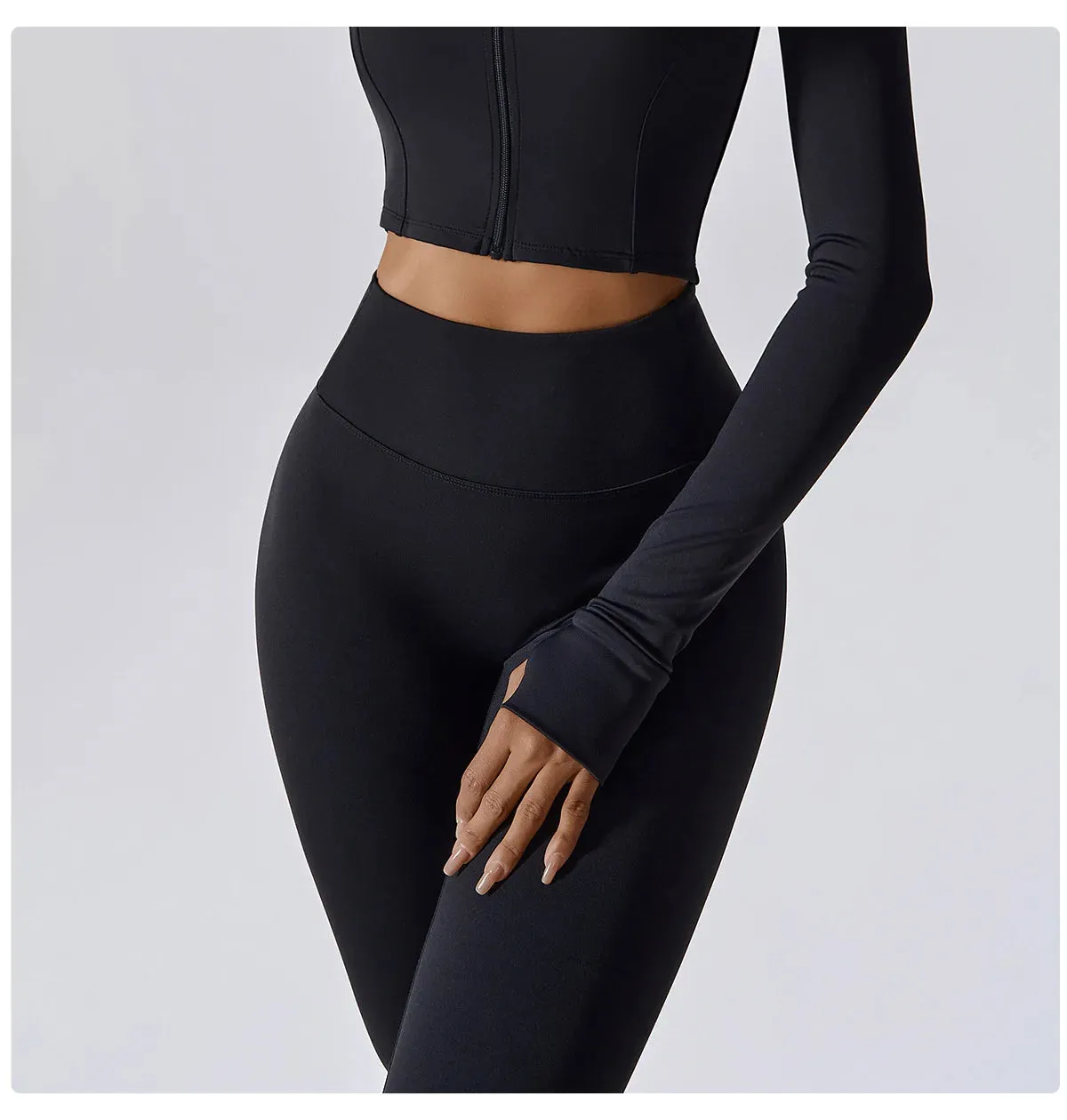 Xena-Seamless High-Waist Workout Leggings, Tummy control
