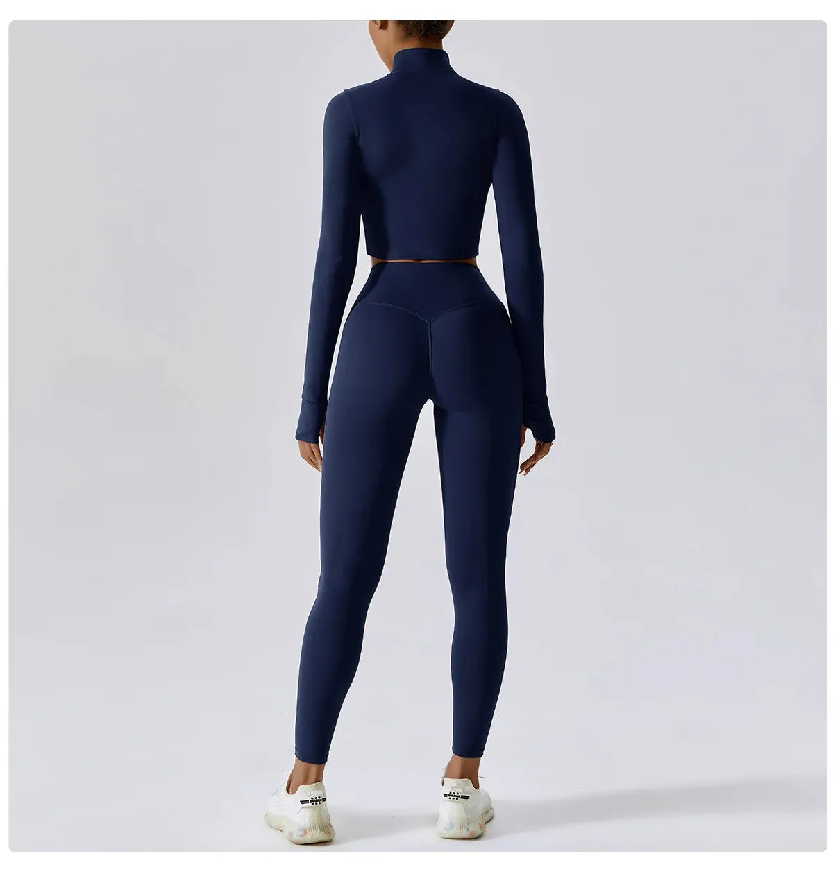 Xena-Seamless High-Waist Workout Leggings, Tummy control