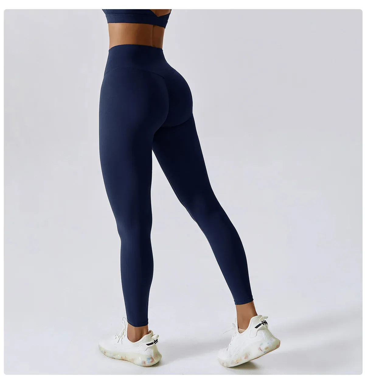 Xena-Seamless High-Waist Workout Leggings, Tummy control
