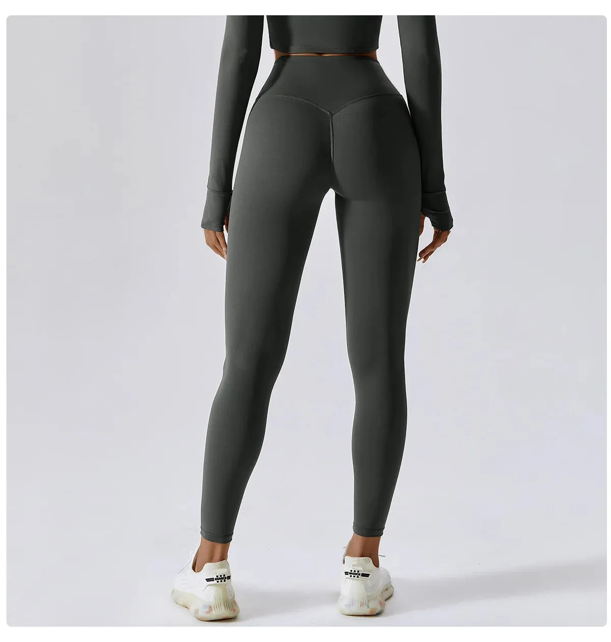Xena-Seamless High-Waist Workout Leggings, Tummy control
