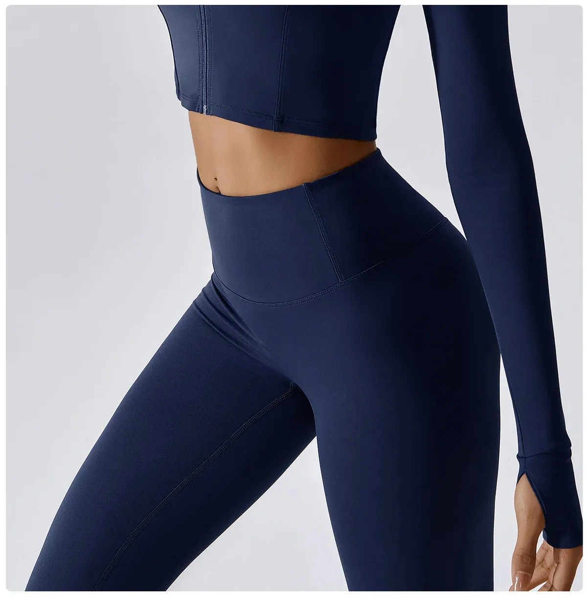 Xena-Seamless High-Waist Workout Leggings, Tummy control