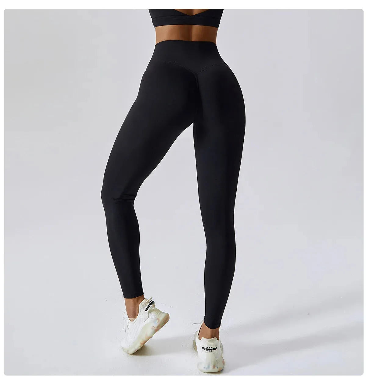 Xena-Seamless High-Waist Workout Leggings, Tummy control